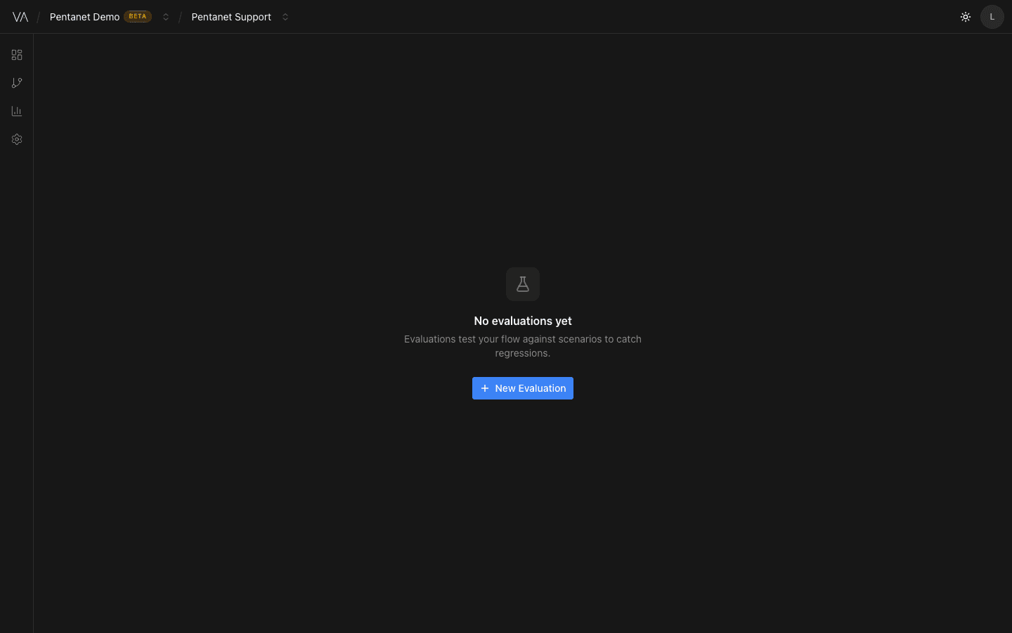 VerticalAI evaluation and testing interface