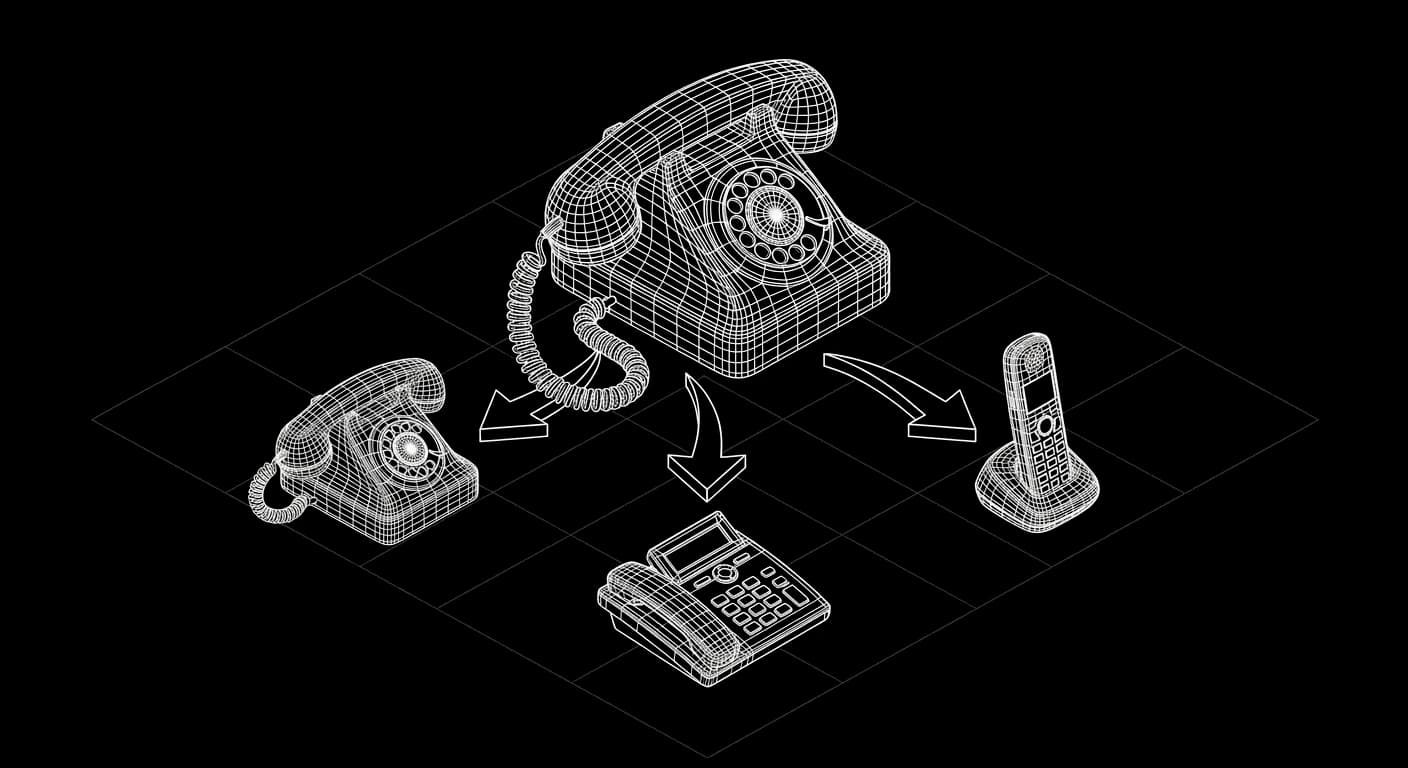 Isometric wireframe icon for Smart Routing